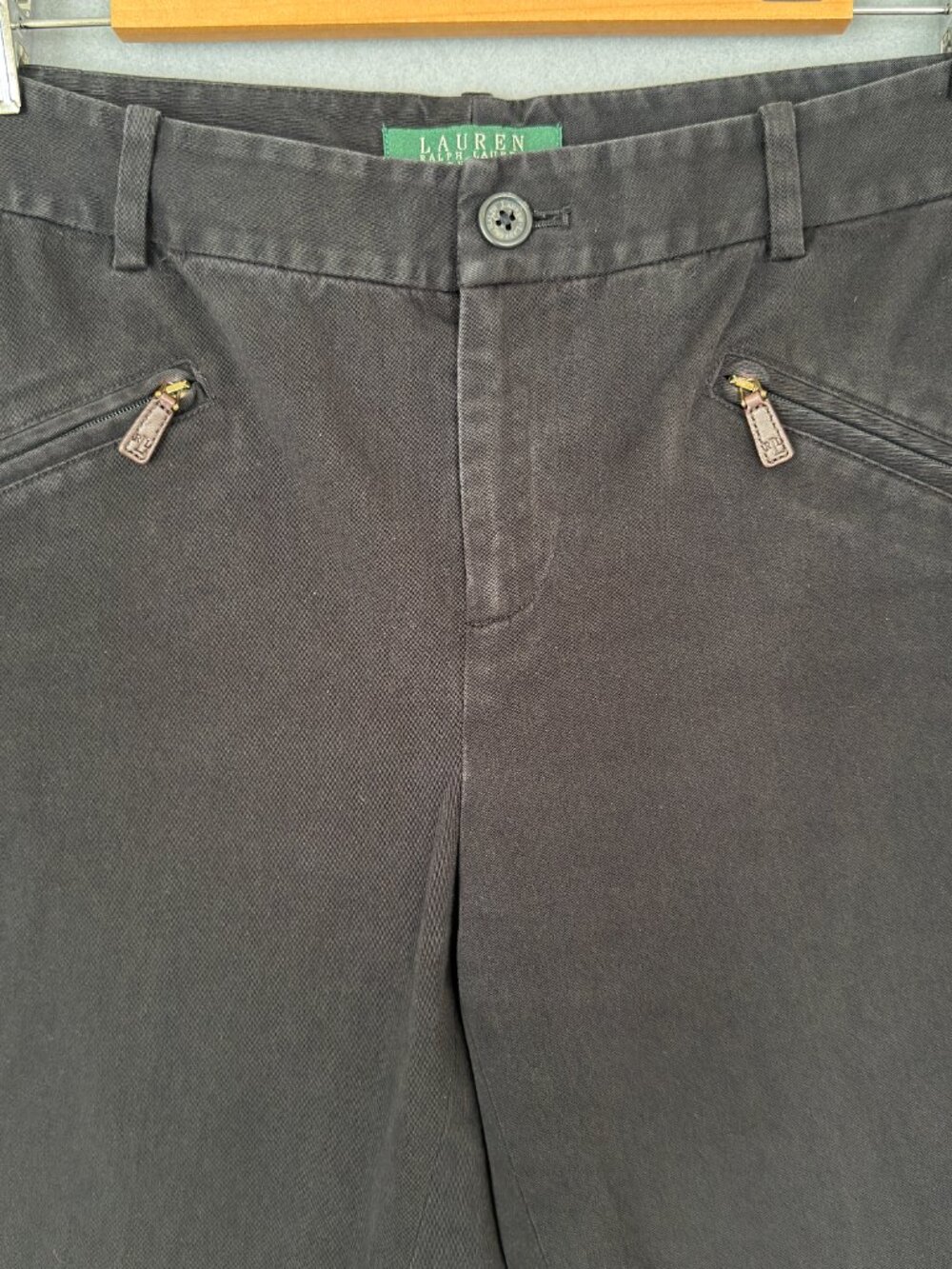 Lauren Ralph Lauren Petite Women’s Black Pants 6P Straight Leg Classic Preppy - Picture 2 of 13